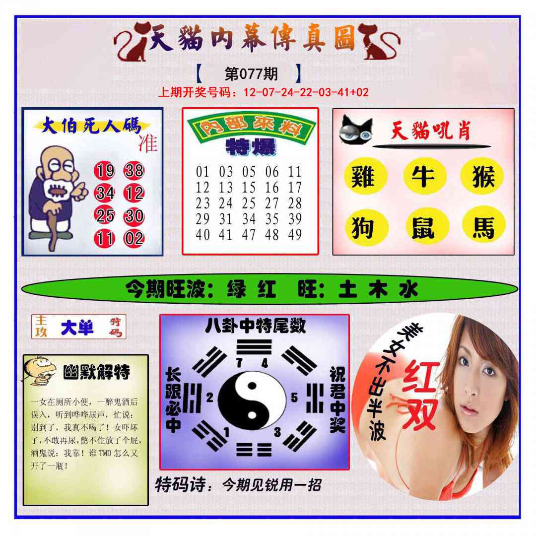 077期内幕传真图[图]